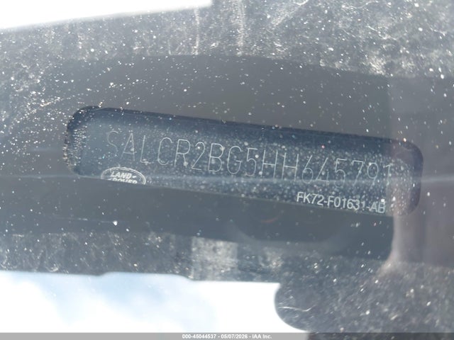 2017 Land Rover Discovery Sport Hse მანქანა იყიდება აუქციონზე, vin: SALCR2BG5HH645791, აუქციონის ნომერი: 45044537