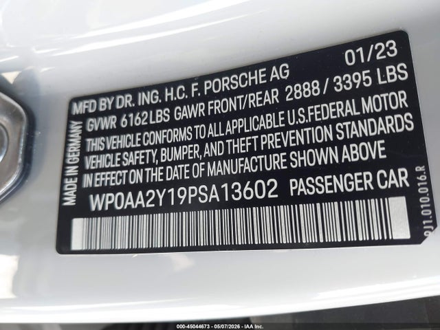 Porsche Taycan 2023 WP0AA2Y19PSA13602 Image 9