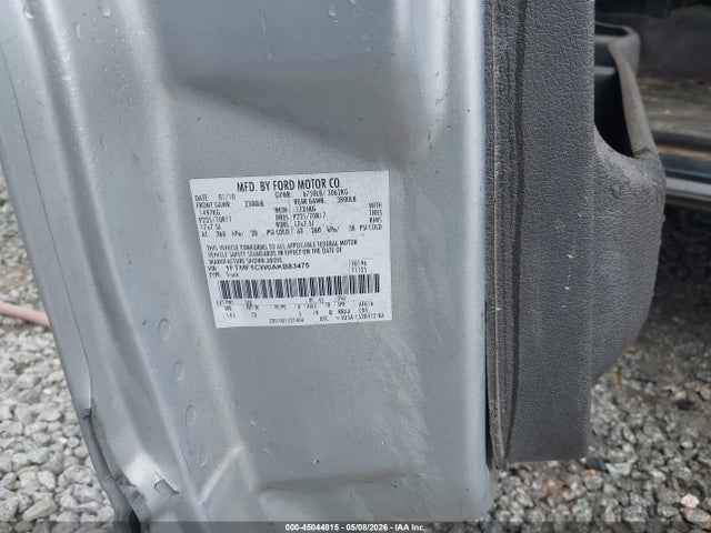 45044815 :رقم المزاد ، 1FTMF1CW0AKB83475 vin ، 2010 Ford F-150 Stx/xl/xlt مزاد بيع
