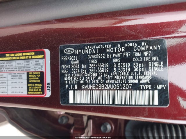 Продажа на аукционе авто 2021 Genesis Gv80 2.5t Awd, vin: KMUHBDSB2MU051207, номер лота: 45045048