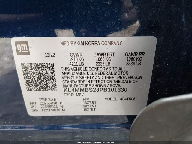 Продаж на аукціоні авто 2023 Buick Encore Gx Preferred Fwd, vin: KL4MMBS28PB101330, номер лоту: 45045188