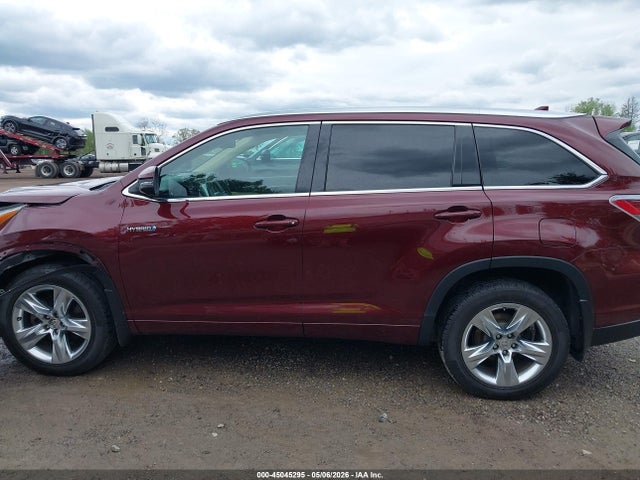 45045295 :رقم المزاد ، 5TDDCRFH1FS013503 vin ، 2015 Toyota Highlander Hybrid Limited Platinum V6 مزاد بيع