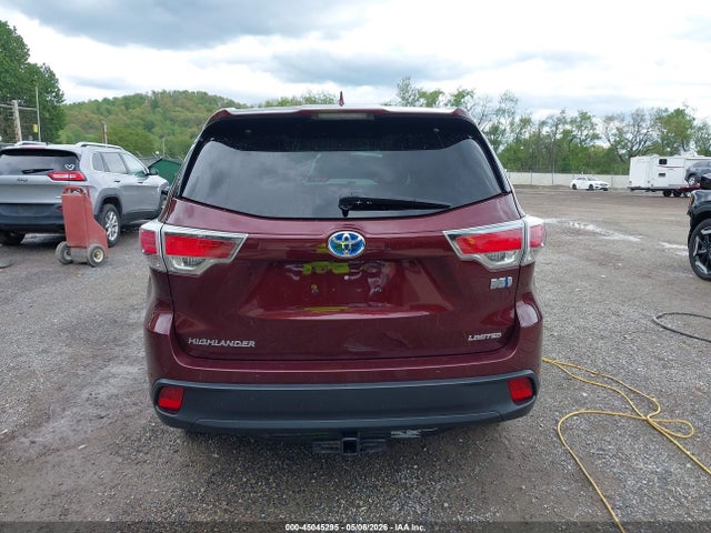 45045295 :رقم المزاد ، 5TDDCRFH1FS013503 vin ، 2015 Toyota Highlander Hybrid Limited Platinum V6 مزاد بيع