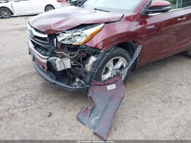 45045295 :رقم المزاد ، 5TDDCRFH1FS013503 vin ، 2015 Toyota Highlander Hybrid Limited Platinum V6 مزاد بيع