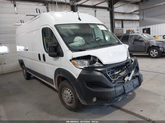 2024 Ram Promaster 2500 Tradesman High Roof 159 Wb W/pass Seat მანქანა იყიდება აუქციონზე, vin: 3C6LRVDG4RE138157, აუქციონის ნომერი: 45045442
