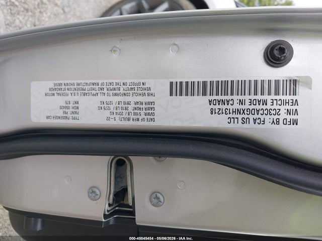 45045454 :رقم المزاد ، 2C3CCADGXNH131218 vin ، 2022 Chrysler 300 Touring L مزاد بيع