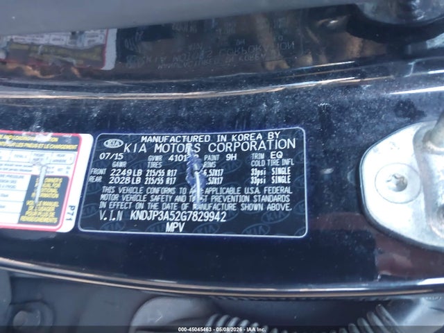 45045463 :رقم المزاد ، KNDJP3A52G7829942 vin ، 2016 Kia Soul + مزاد بيع