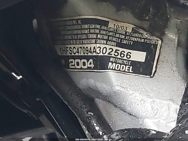 Продажа на аукционе авто 2004 Honda Gl1800, vin: 1HFSC47094A302566, номер лота: 45045534