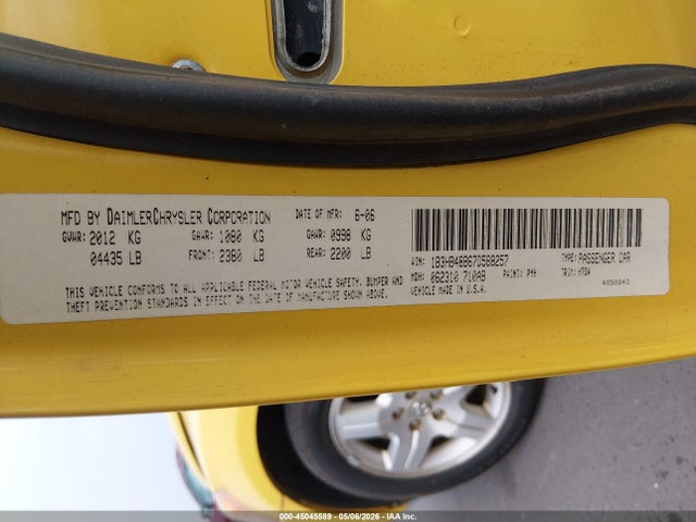 Aukcja sprzedaży 2007 Dodge Caliber Sxt, vin: 1b3hb48b67d588257, numer aukcji: 45045589