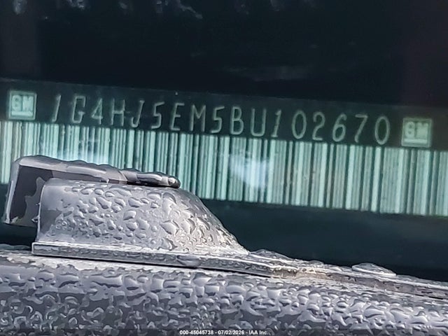 2011 Buick Lucerne Cxl Premium მანქანა იყიდება აუქციონზე, vin: 1G4HJ5EM5BU102670, აუქციონის ნომერი: 45045738