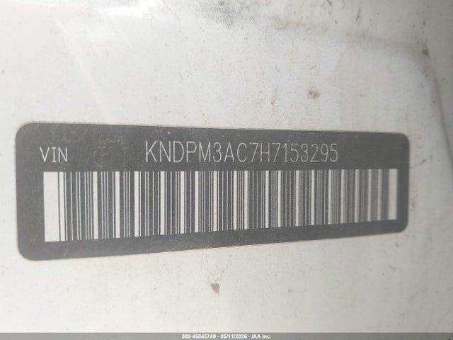 Продажа на аукционе авто 2017 Kia Sportage Lx, vin: KNDPM3AC7H7153295, номер лота: 45045749