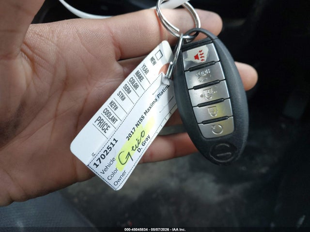 45045834 :رقم المزاد ، 1N4AA6AP4HC433630 vin ، 2017 Nissan Maxima 3.5 S مزاد بيع