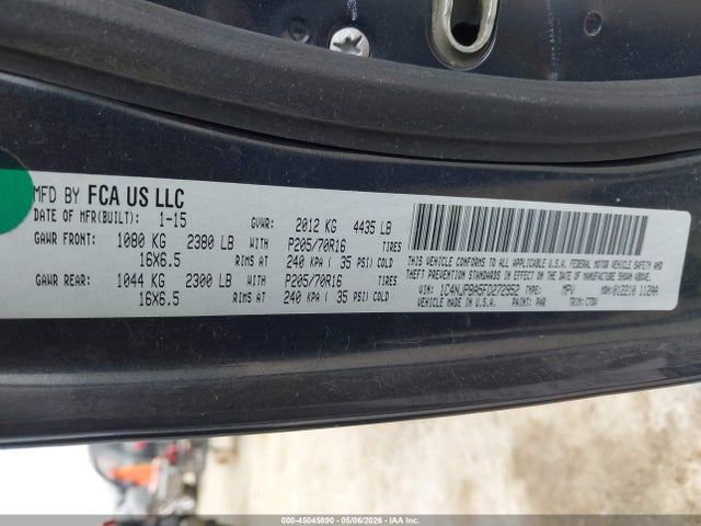 Продаж на аукціоні авто 2015 Jeep Patriot Sport, vin: 1C4NJPBA5FD272952, номер лоту: 45045890