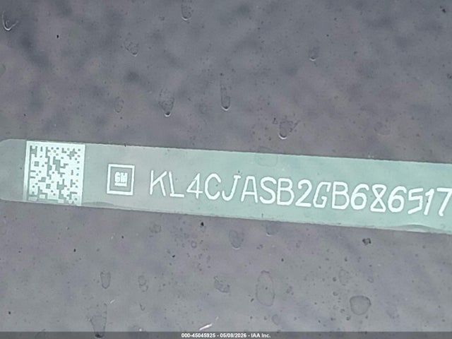 45045925 :رقم المزاد ، KL4CJASB2GB686517 vin ، 2016 Buick Encore مزاد بيع