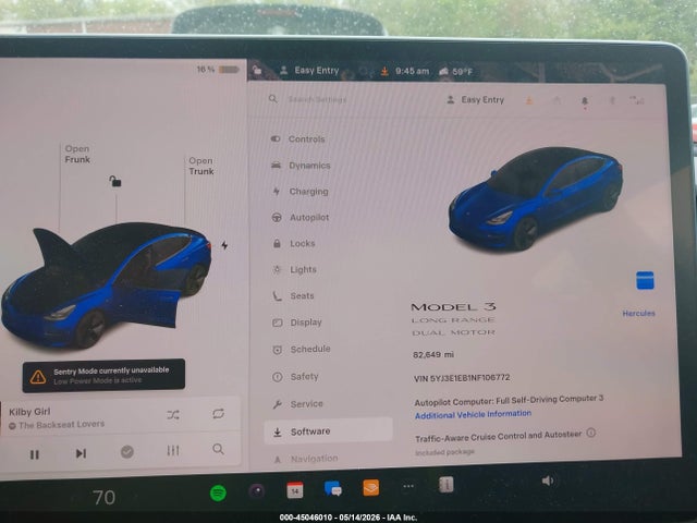 Продажа на аукционе авто 2022 Tesla Model 3 Long Range Dual Motor All-wheel Drive, vin: 5YJ3E1EB1NF106772, номер лота: 45046010