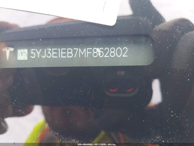 Auction sale of the 2021 Tesla Model 3 Long Range, vin: 5YJ3E1EB7MF862802, lot number: 45046062