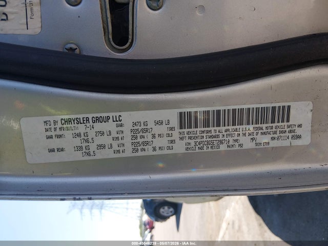 Продаж на аукціоні авто 2014 Dodge Journey Sxt, vin: 3C4PDCBG5ET296710, номер лоту: 45046239