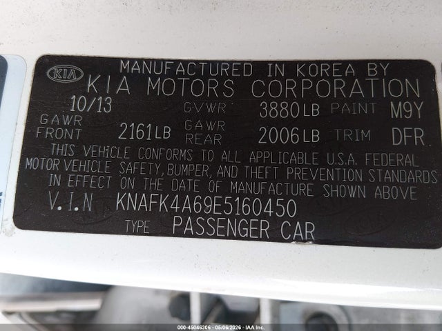 Продаж на аукціоні авто 2014 Kia Forte Lx, vin: KNAFK4A69E5160450, номер лоту: 45046306