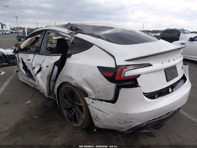 2025 Tesla Model 3 Performance All-wheel Drive მანქანა იყიდება აუქციონზე, vin: 5YJ3E1ETXSF035303, აუქციონის ნომერი: 45046431