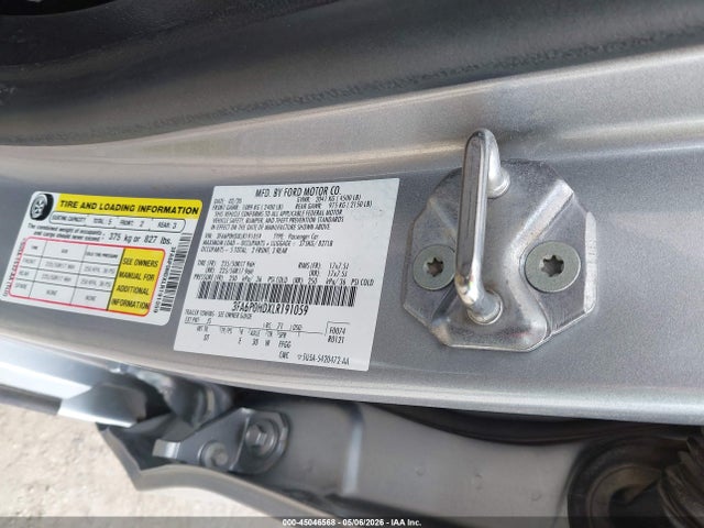 Продаж на аукціоні авто 2020 Ford Fusion Se, vin: 3FA6P0HDXLR191059, номер лоту: 45046568