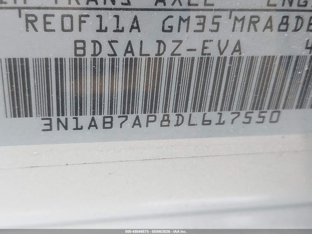Продажа на аукционе авто 2013 Nissan Sentra Sv, vin: 3N1AB7AP8DL617550, номер лота: 45046575