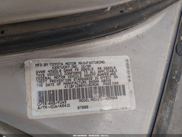 45046589 :رقم المزاد ، 4T1BF12B8VU160506 vin ، 1997 Toyota Avalon Xl مزاد بيع