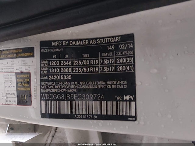 Продаж на аукціоні авто 2014 Mercedes-benz Glk 350 4matic, vin: WDCGG8JB5EG309724, номер лоту: 45046659