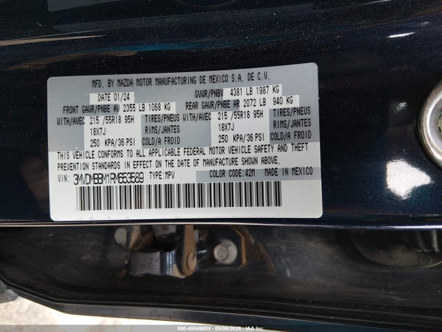 Продажа на аукционе авто 2024 Mazda Cx-30 2.5 S Select Sport, vin: 3MVDMBBM1RM653589, номер лота: 45046694