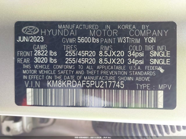 Hyundai Ioniq 5 Limited 2023 KM8KRDAF5PU217745 Image 9