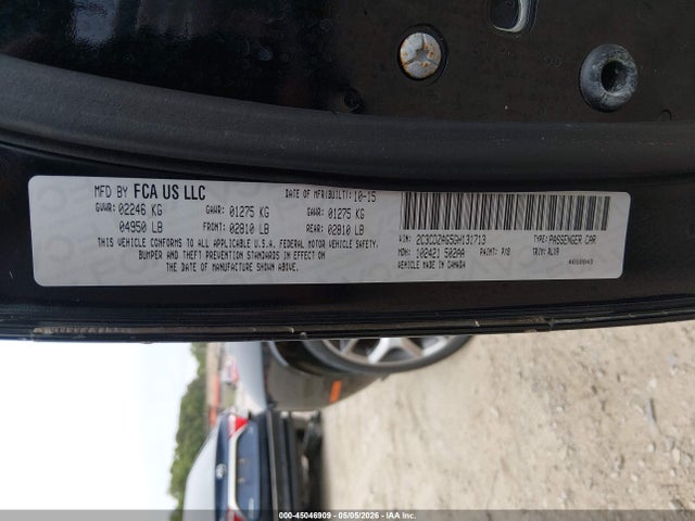 Aukcja sprzedaży 2016 Dodge Challenger Sxt Plus, vin: 2C3CDZAG5GH131713, numer aukcji: 45046909