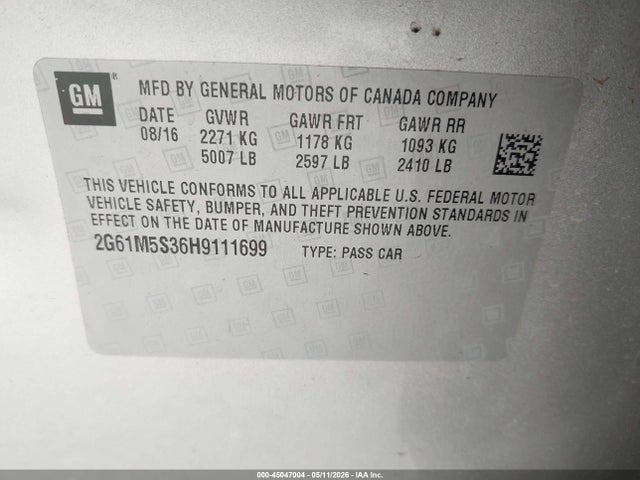 Cadillac XTS LUXURY 2017 2G61M5S36H9111699 Image 9