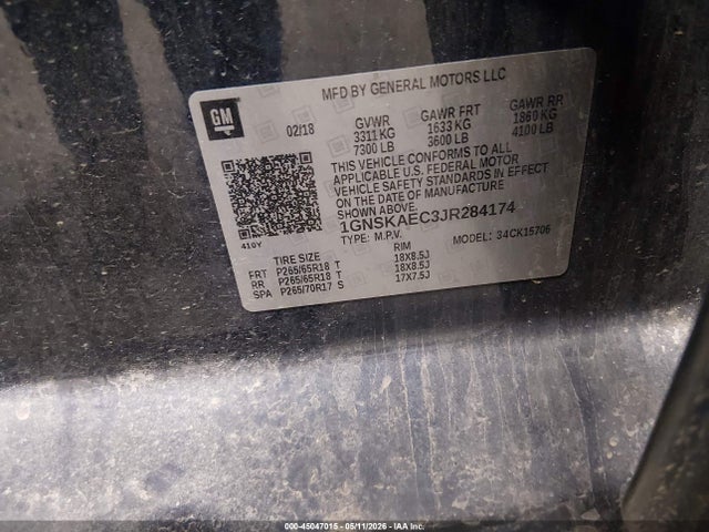 Chevrolet Tahoe Ls 2018 1GNSKAEC3JR284174 Image 9