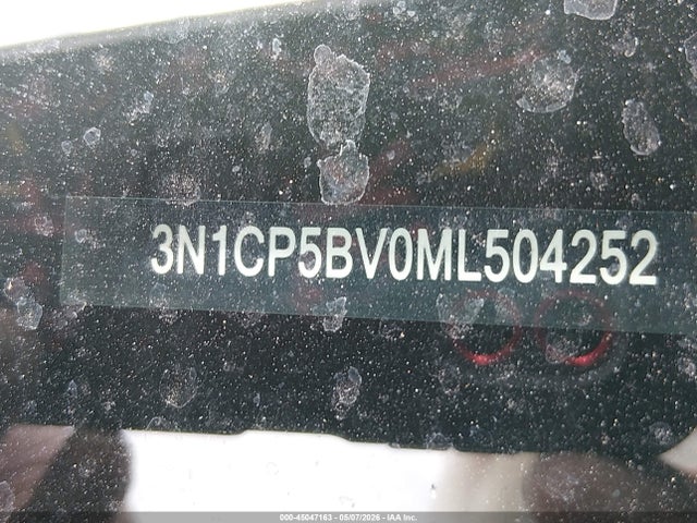 45047163 :رقم المزاد ، 3N1CP5BV0ML504252 vin ، 2021 Nissan Kicks S Xtronic Cvt مزاد بيع