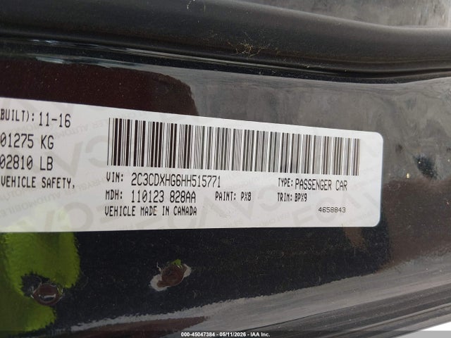 Dodge Charger Sxt Rwd 2017 2C3CDXHG6HH515771 Image 9