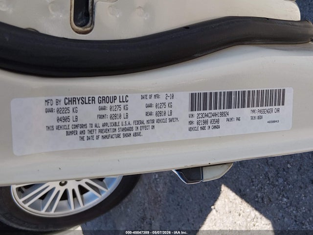 Aukcja sprzedaży 2010 Chrysler 300 Touring, vin: 2C3CA4CD4AH198924, numer aukcji: 45047389