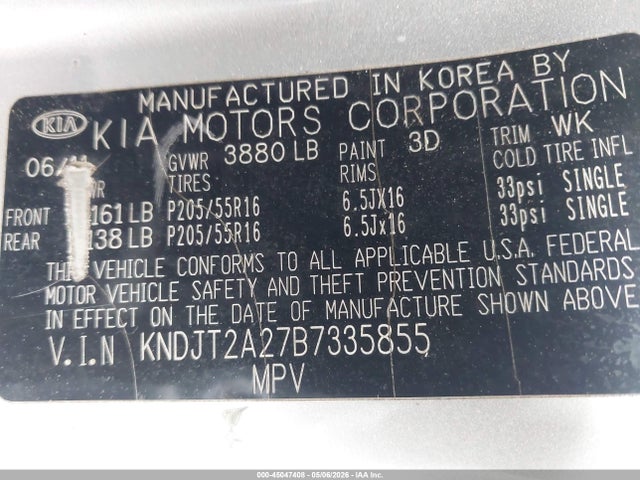 Продаж на аукціоні авто 2011 Kia Soul +, vin: KNDJT2A27B7335855, номер лоту: 45047408