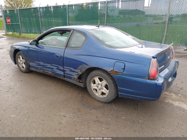 45047486 :رقم المزاد ، 2G1WW12EX59227256 vin ، 2005 Chevrolet Monte Carlo Ls مزاد بيع