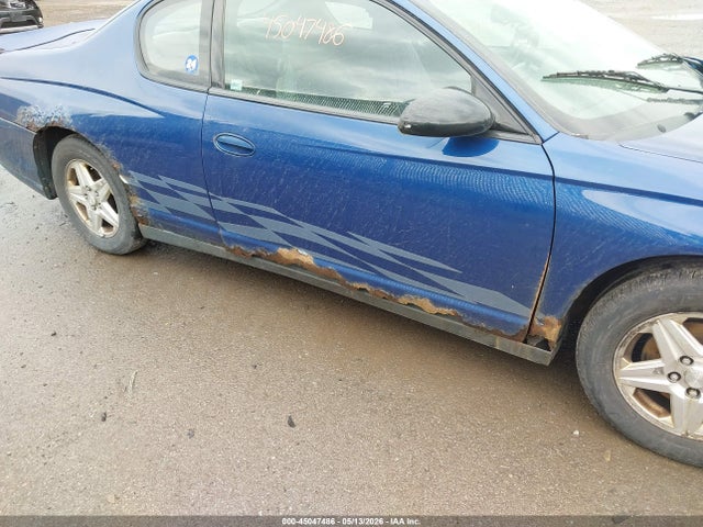 45047486 :رقم المزاد ، 2G1WW12EX59227256 vin ، 2005 Chevrolet Monte Carlo Ls مزاد بيع