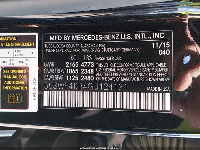 Mercedes-Benz C-class C 300 2016 55SWF4KB4GU124121 Image 9