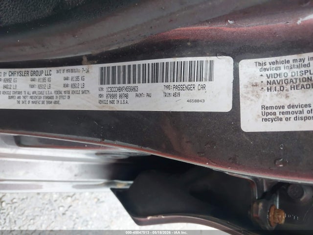 Продаж на аукціоні авто 2015 Chrysler 200 Limited, vin: 1C3CCCABXFN556063, номер лоту: 45047513