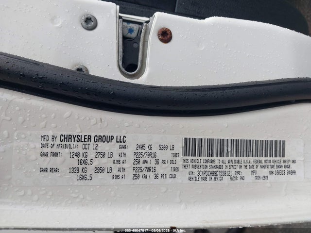 45047617 :رقم المزاد ، 3C4PDCAB9DT558121 vin ، 2013 Dodge Journey American Value Pkg مزاد بيع