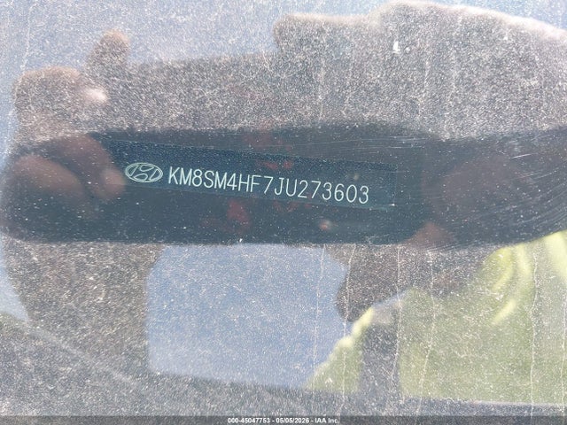 Aukcja sprzedaży 2018 Hyundai Santa Fe Se, vin: KM8SM4HF7JU273603, numer aukcji: 45047753