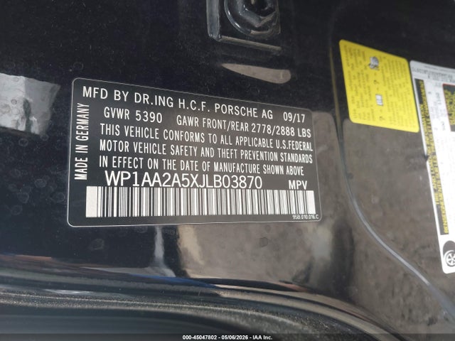 Porsche Macan 2018 WP1AA2A5XJLB03870 Image 9