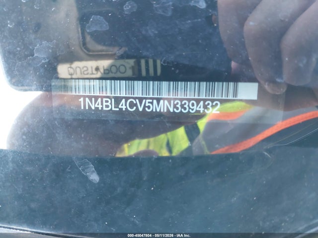 Aukcja sprzedaży 2021 Nissan Altima Sr Fwd, vin: 1N4BL4CV5MN339432, numer aukcji: 45047804