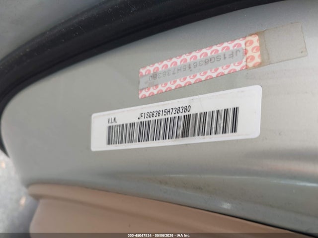 45047834 :رقم المزاد ، JF1SG63615H738380 vin ، 2005 Subaru Forester 2.5x مزاد بيع