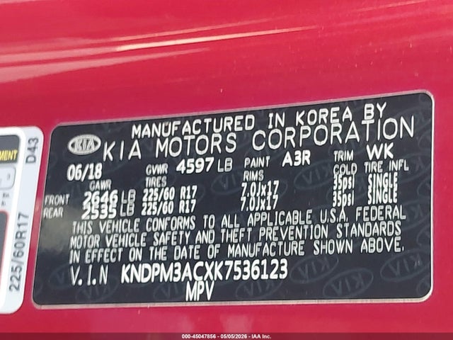 KIA Sportage Lx 2019 KNDPM3ACXK7536123 Image 9