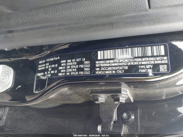 Aukcja sprzedaży 2016 Jeep Renegade Latitude, vin: ZACCJABT6GPD97709, numer aukcji: 45047893