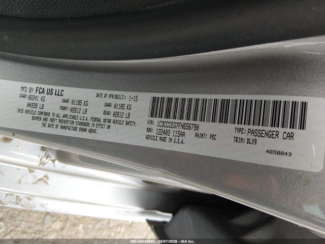 Aukcja sprzedaży 2015 Chrysler 200 C, vin: 1C3CCCEG7FN656790, numer aukcji: 45048055