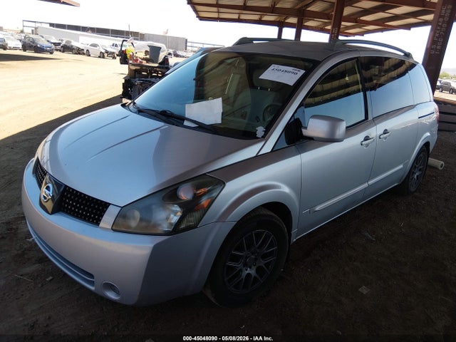 2005 Nissan Quest 3.5 S მანქანა იყიდება აუქციონზე, vin: 5N1BV28U25N109627, აუქციონის ნომერი: 45048090