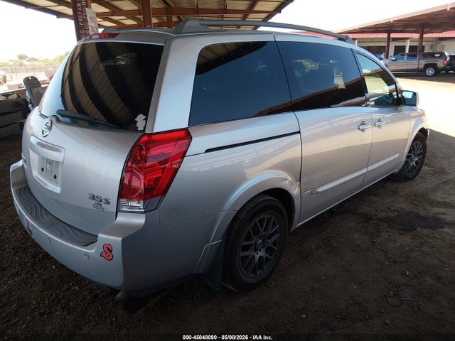 2005 Nissan Quest 3.5 S მანქანა იყიდება აუქციონზე, vin: 5N1BV28U25N109627, აუქციონის ნომერი: 45048090